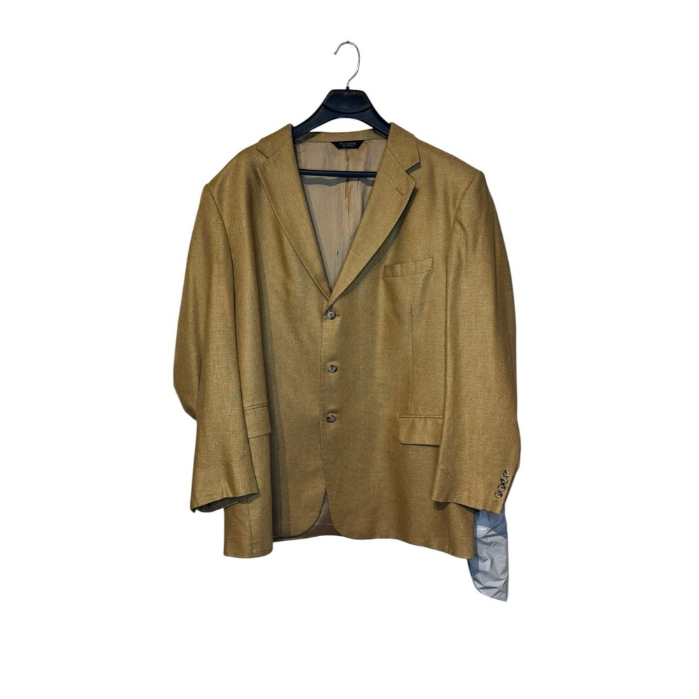 Jos. A. Bank Men's Sport Blazer Jacket Silk 3-Button Single Vent Lined Tan 50L